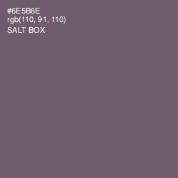 #6E5B6E - Salt Box Color Image